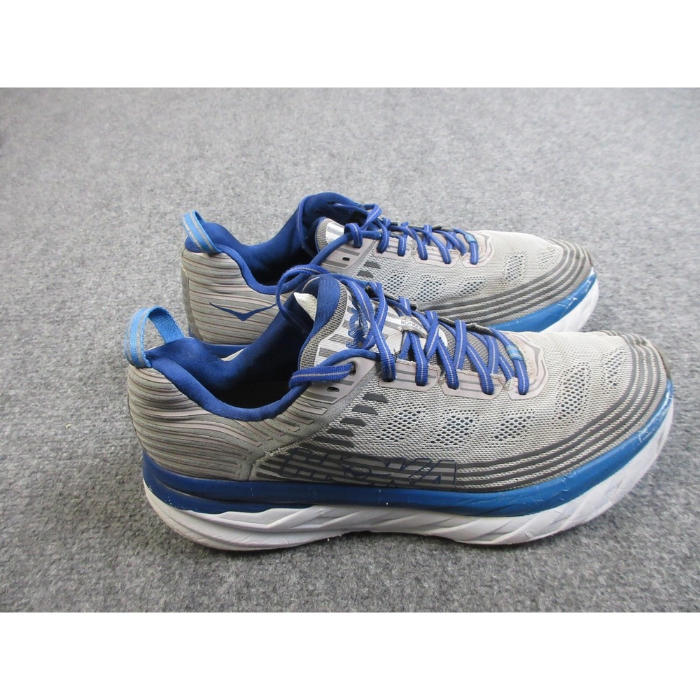Hoka One One Bondi 6 Shoes Mens Size 13 Gray Running Sneakers 1019269 VBFG
